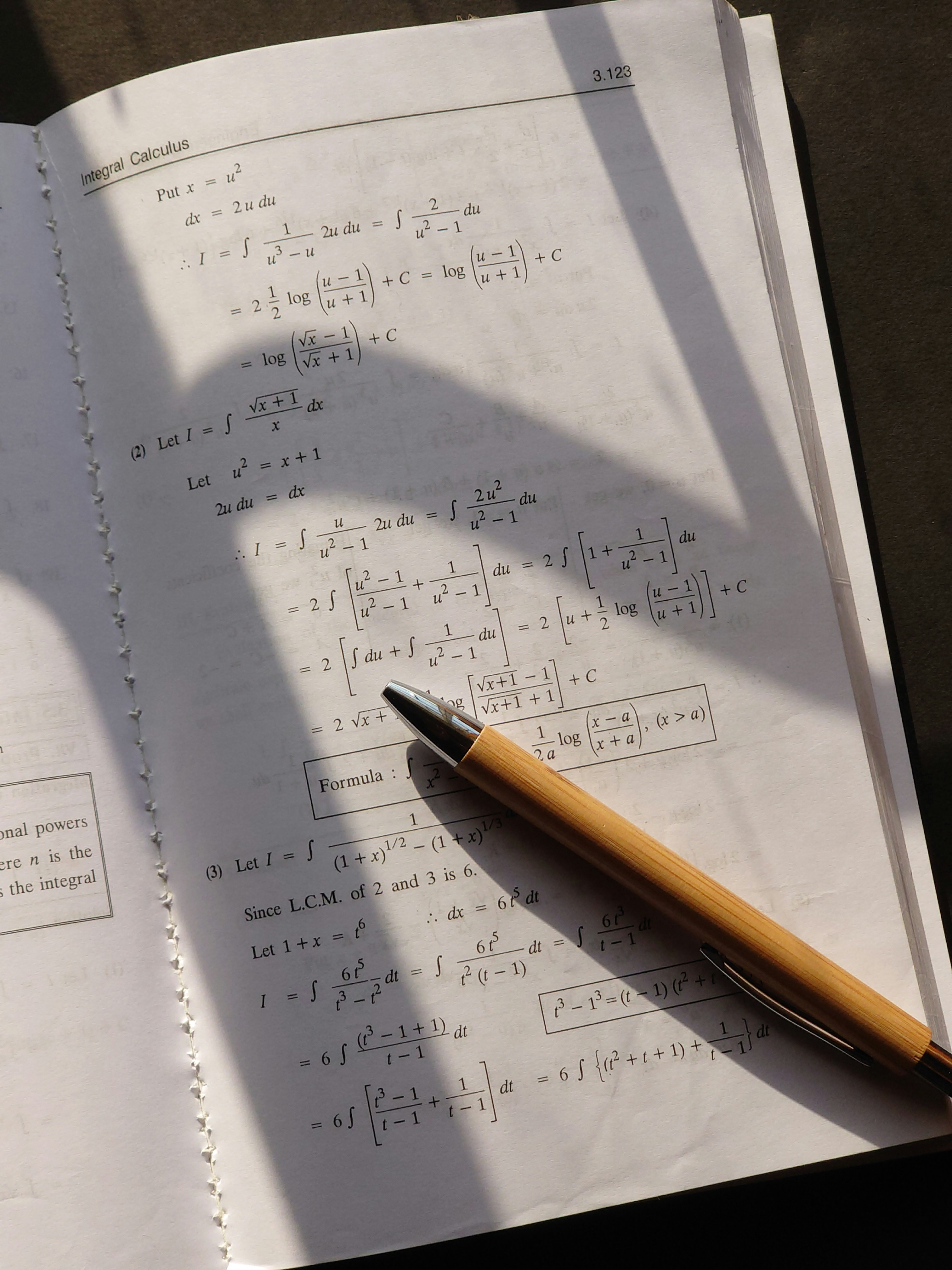 Open calculus notes and pencil for exam revision sessions